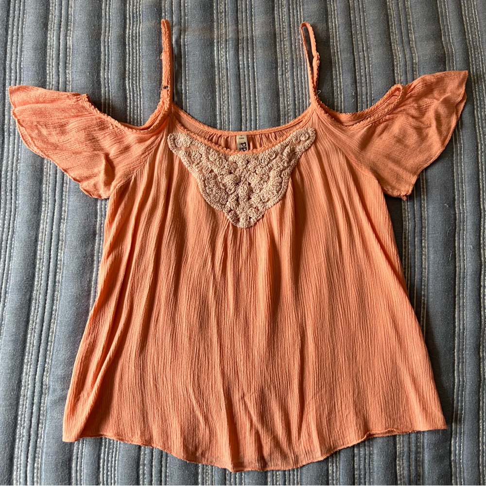 Mudd blouse/melon color/size XS